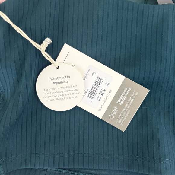 VUORI Inversion Rib Support Tank Moss Size L NWT - Picture 7 of 7